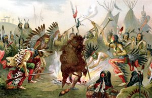 Danse de guerre Sioux, 1888 - Unbekannt