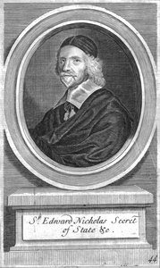 Sir Edward Nicholas, Secrétaire d