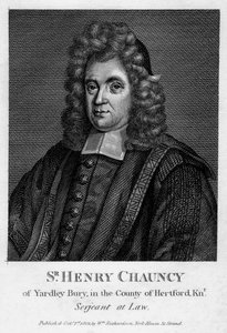 Sir Henry Chauncy, avocat, éducateur et antiquaire anglais, 1802 - Unbekannt