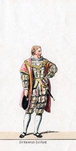 Sir Henry Guildford, costume pour la pièce de Shakespeare, Henry VIII, XIXe siècle - Unbekannt