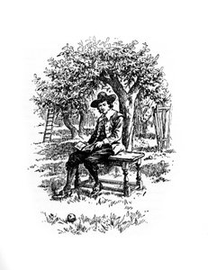 Sir Isaac Newton sous le pommier, 20e siècle - Unbekannt
