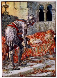 Sir Lancelot dans la Chapelle Périlleuse (détail) - Unbekannt
