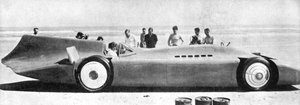 Sir Malcolm Campbell 1885-1948 dans Bluebird, Daytona Beach, Floride, 7 mars 1935, 1936 - Unbekannt
