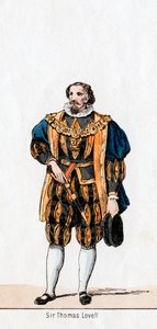 Sir Thomas Lovell, costume pour la pièce de Shakespeare, Henry VIII