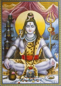 Image de Shiva assis, Rishikesh, Inde - Unbekannt