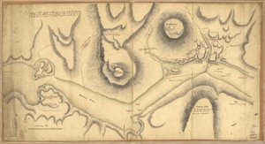Croquis des forts Clinton et Montgomery, pris d