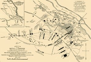 Esquisse de la bataille de Cawnpore, 1857, 1901
