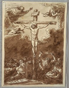 Folio de Carnet de Croquis, La Crucifixion, Étude d