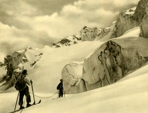Ski à Silvretta, Autriche, vers 1935