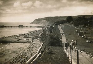 Small Hope Bay et Shanklin Pier, I.W., depuis Cliff Walk, vers 1920
