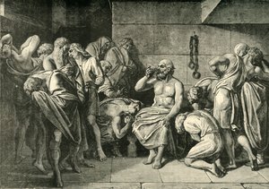 Socrate buvant la ciguë, 1890 - Unbekannt
