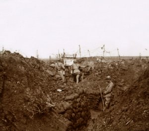 Soldats dans les tranchées, Massiges, nord de la France, vers 1914-1918 - Unbekannt