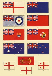 Quelques enseignes de la Grande-Bretagne et du Commonwealth, vers 1948 - Unbekannt