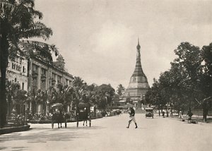 Route de la pagode Soolay, Rangoon, 1900 - Unbekannt