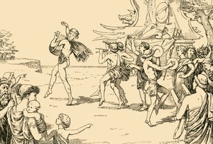 Sophocle menant le chœur des jeunes, 1890 - Unbekannt