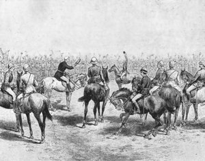 ...Soudan, 1883-85...Wolseley faisant ses adieux à l