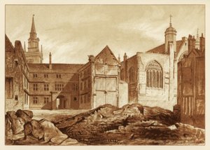 Vue sud-est de la chapelle Guildhall et de Blackwell Hall, Londres, 1886 - Unbekannt