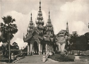 Entrée sud de la pagode Shwe Dagon, Rangoon - Unbekannt