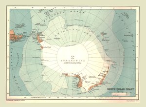 Carte du pôle Sud, 1902 - Unbekannt