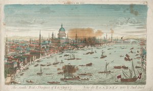 Perspective sud-ouest de Londres, 1760 - Unbekannt