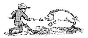 Chasse au sanglier, XIVe siècle, 1833 - Unbekannt
