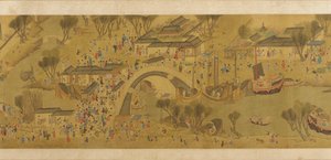 Festival de printemps sur la rivière, dynastie Qing, 18ème siècle - Unbekannt
