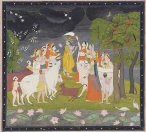 Sri Krsna avec la flûte, vers 1790-1800 - Unbekannt