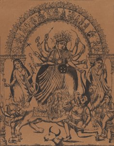 Sri Sri Durga, vers 1875-80 - Unbekannt