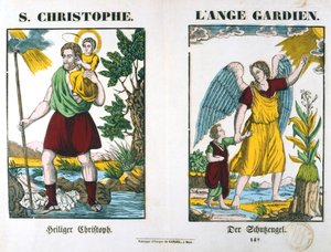 Saint Christophe et un ange gardien - Unbekannt
