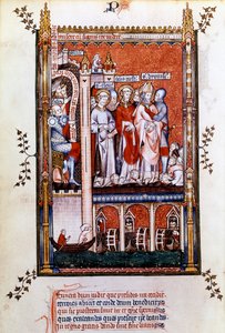 Saint Denis est montré les martyrs, 1317 - Unbekannt