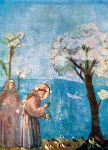 Saint François prêchant aux oiseaux, 1297-1299, vers 1900-1920 - Unbekannt