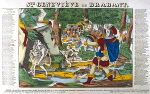 Sainte Geneviève de Brabant dans la forêt - Unbekannt