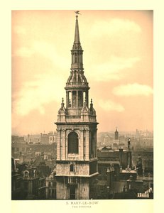 St Mary-Le-Bow, Le Clocher, milieu-fin du XIXe siècle - Unbekannt