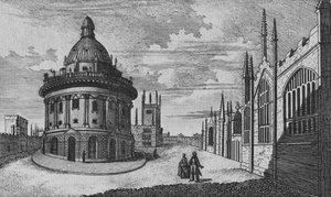 Église Sainte-Marie et bibliothèque Radcliffe à Oxford, vers le 18ème siècle - Unbekannt