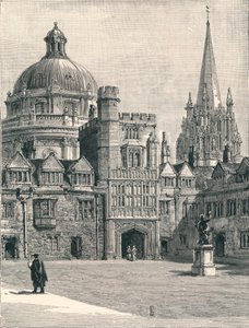 Église Sainte-Marie et le Radcliffe, depuis la cour, à Brasenose, 1896 - Unbekannt