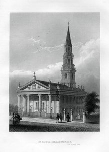 Chapelle St Paul, Broadway, New York, 1855 - Unbekannt