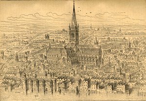 St. Pauls et le quartier en 1540 - Unbekannt