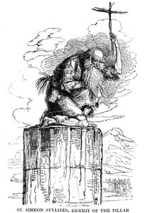 Saint Siméon Stylite, ermite de la colonne, 5ème siècle, 1825 - Unbekannt