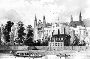 Chapelle Saint-Étienne et la Maison du Président, Westminster, Londres, 1834 c1905 - Unbekannt