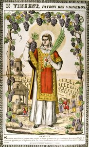 Saint Vincent, martyr chrétien espagnol, XIXe siècle