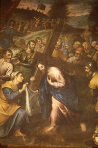 Sainte Véronique et Jésus portant sa croix, Tricase, Italie