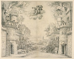 Décor de scène pour Il Trionfo della Pietà