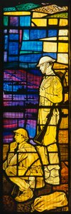 Vitrail, église de la garnison royale, Portsmouth, Hampshire, vers 1980-2017