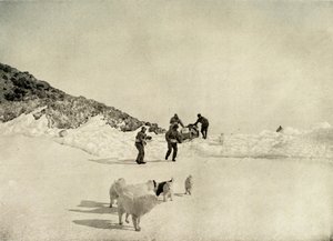 Départ de la Western Party du Cap Royds, vers 1908, 1909