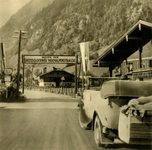 Départ de la route alpine du Grossglockner, Fusch an der Großglocknerstraße, Autriche