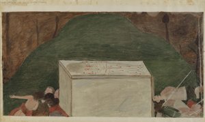 Station de la Croix n°14 : Jésus est mis au tombeau - Unbekannt