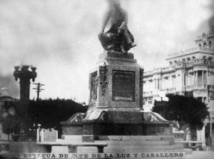 Statue de Don José de la Luz Caballero, 1912, années 1920
