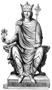 Statue de Philippe Auguste, roi de France, XIIIe siècle, 1882-1884