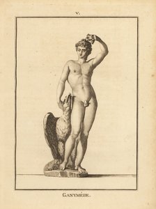 Statue du jeune berger Ganymède, enlevé par Zeus, avec un aigle - Unbekannt