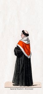 Stephen Gardiner, costume pour la pièce de Shakespeare, Henry VIII, 19ème siècle - Unbekannt